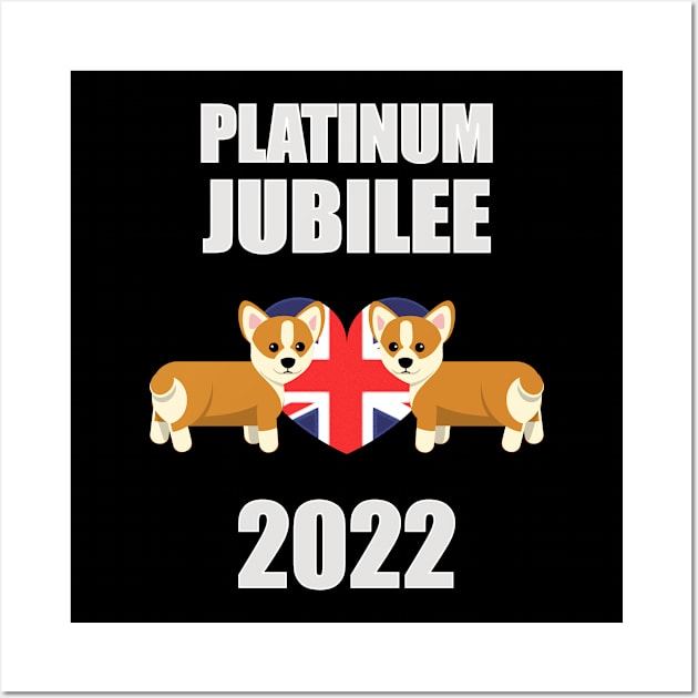 Queens Platinum Jubilee 2022 Wall Art by Boo Face Designs